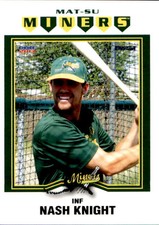 2013 Mat-Su Miners Choice #9 Nash Knight Oak Point Texas TX Baseball Card