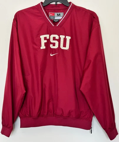 Florida State Seminoles FSU Nike Men's Size Medium Wind Jacket Windbreaker Red Cover