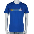 80S Vintage Washington Dc Rainbow Striped Souvenir Tourist Travel Tee T Shirt