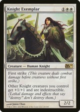 1x FOIL Knight Exemplar M11 Core #020 MTG Magic English NM/Unplay rare R card