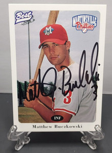 1996 Martinsville Phillies Best #5 Matthew Buczkowski AUTOGRAPHED!!! NM!!!
