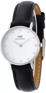 Daniel Wellington 0921DW Classy Sheffield Steel Black Leather Band Women's Watch - Picture 1 of 5