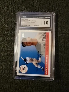 2006 Topps Baseball Mickey Mantle Home Run History #MHR1 CGC 10 GS477 - Picture 1 of 2