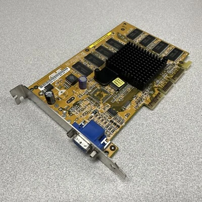 Asus V7100PRO/64M AGP  64MB VGA Video S-Vid Graphics Card - Image 1 of 4