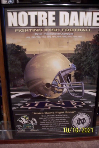 Notre Dame Fighting Irish Poster Cover
