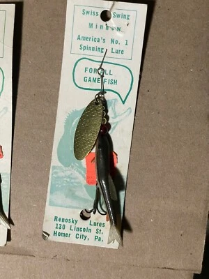 Renosky оригинальный швейцарский качели гольян золотой ложки резиновый гольян приманка оранжевый подбородок - Изображение 1 из 3