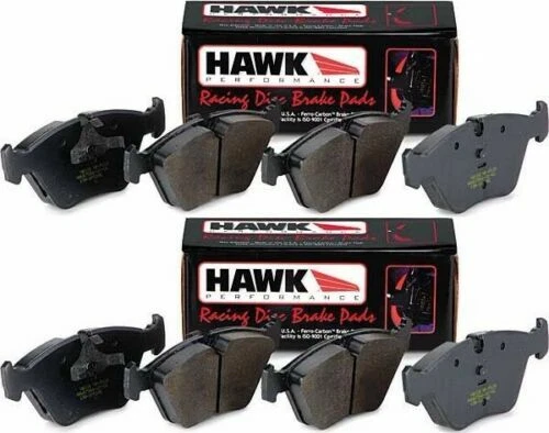 HAWK 1993-2001 HONDA PRELUDE H22 VTEC HP PLUS HP+ BRAKE PADS FRONT AND REAR - Image 1 of 3