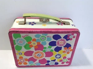 1998 MATTEL INC. Barbie Flower Power Metal Lunchbox No thermos - Bild 1 von 6