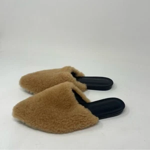 Jenni Kayne Shearling Slide Mules Flats Size 36 - Picture 1 of 11