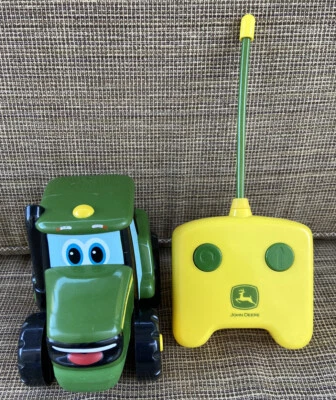 Kids Remote Control Tractor JOHNNY John Deere Toddler Boy Girl Toy Gift Farm RC - Image 1 of 4