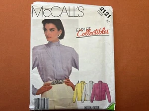 McCall's Sewing Pattern 2121 Misses' Blouse Size 12 FF UNCUT - Picture 1 of 2