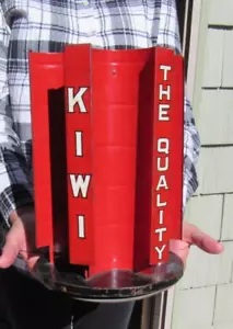 VINTAGE ORIGINAL 1950's KIWI BOOT POLISH SHOE STORE REVOLVING DISPLAY RACK - Picture 1 of 16