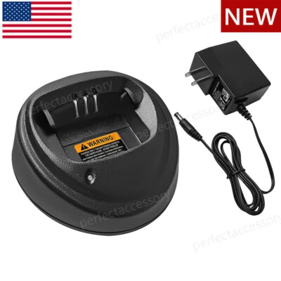 NEW Battery Charger Set For Motorola CP200D 16CH UHF Radio AAH01QDC9JA2AN - Image 1 of 4