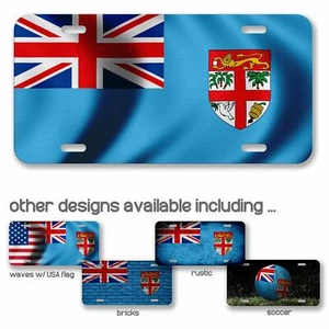 High Grade Aluminum License Plate - Flag of Fiji - Many Options - Picture 1 of 10