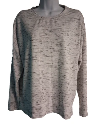 Camiseta Avia Manga Larga Blanca con Blanco Moteado/Negro Talla XL 16-18 Foto 1 de 3