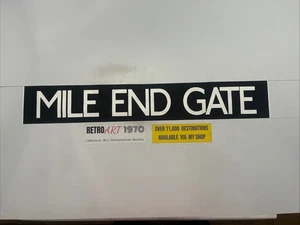 Mile End Gate - London Bus Destination Blind 14a 1994 36" Geschenk - Bild 1 von 13