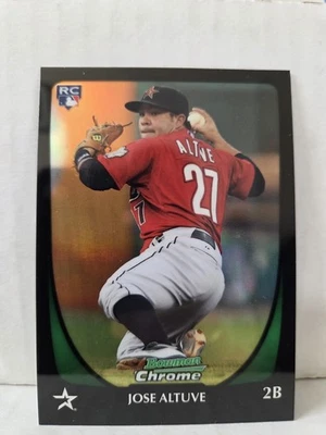 Jose Altuve 2011 Bowman Chrome Draft #11 Refractor SP Rookie Card RC Angels - Image 1 of 2