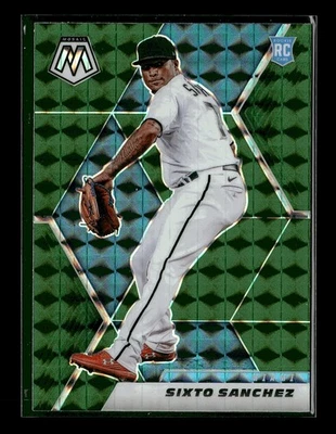 2021 Panini Mosaic - Rookie Sixto Sanchez #202 Green Mosaic Prizm (RC) - Image 1 of 2