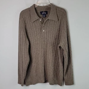 Allen Solly 100% 2 Ply Cashmere Brown Cable knit sweater - Picture 1 of 8