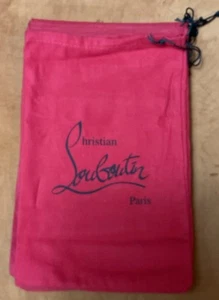 Authentic Christian Louboutin Paris Red Felt Shoe Dust Storage Bag 9” x 14” - Picture 1 of 2