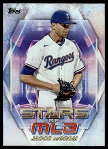 2023 Topps Stars of MLB Jacob deGrom Texas Rangers #SMLB-49 - Picture 1 of 2