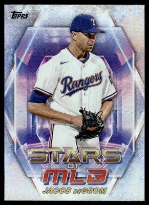 2023 Topps Stars of MLB Jacob deGrom Texas Rangers #SMLB-49 - Image 1 of 2