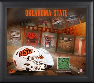 Oklahoma State Cowboys Framed 15x17 Collage w/GU Turf from Boone Pickens Stadium - Picture 1 of 1