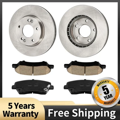 Front Vented Rotors Pads Kit For 2014-2016 Kia Forte DA1018BC P1543 S31584 - Image 1 of 4