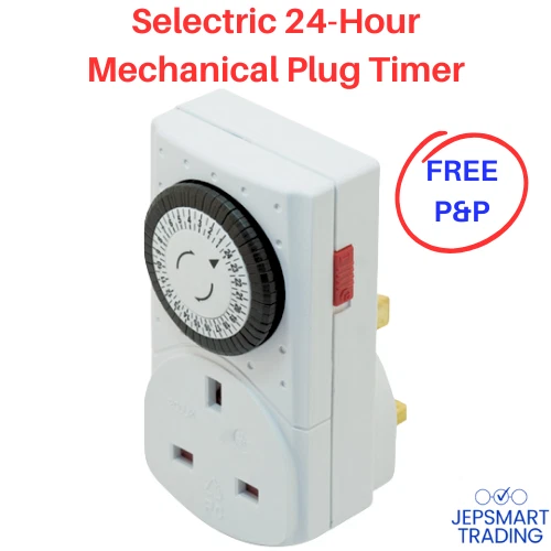 SELECTRIC 13Amp 24-Hour Mechanical UK Plug in Timer 3120Watt LG8191/24HR #1011a - Image 1 of 1