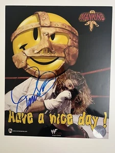 MANKIND MICK FOLEY SIGNED AUTOGRAPHED WCW WWF WWE WRESTLING 8X10 PHOTO - Bild 1 von 3