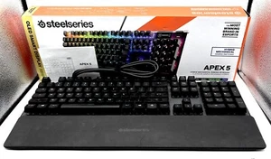SteelSeries Apex 5 Wired Mechanical Gaming Keyboard, RGB Back Lighting, Black - Picture 1 of 1