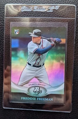 Tarjeta de novato Bowman Platinum #57 Freddie Freeman 2011 radiocontrol Atlanta Braves Foto 1 de 2