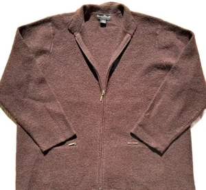 Mercer & Madison Women’s 100% Wool Cardigan Full Zip Long Sleeve Sweater 3X - Picture 1 of 8