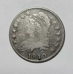 1810 Capped Bust Half Dollar VG Cleaned Early Date VALUE PRICED - Picture 1 of 2