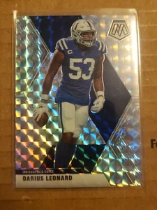 2020 Mosaic Darius Leonard Mosaic Silver Prizm #93 Indianapolis Colts - Picture 1 of 10