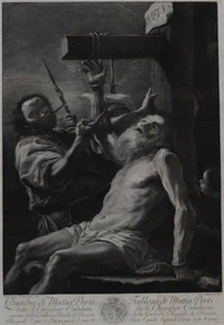 19th century Steel Plate Engraving of Mattia Preti's Painting - Picture 1 of 3