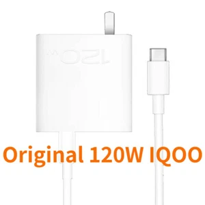 Adaptateur chargeur mural à charge rapide original Vivo IQOO 9 8 7 5 Pro 120 W câble 6A - Photo 1 sur 15