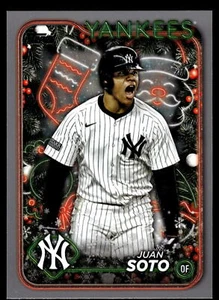 2024 Topps Holiday JUAN SOTO SILVER GLITTER #H162 - Picture 1 of 2