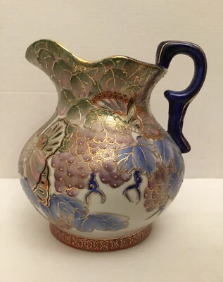 Porcelain Ceramic Pottery Footed 9" Water Pitcher ~ Vase by Hubbard Collection - Image 1 of 4