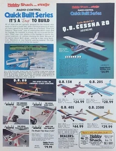 Pilot Quick Built Rc Airplane Model Vintage Print Ad Wall Art Decor Hobby Shack - Picture 1 of 1