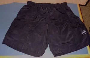 SPORTS AUTHORITY BLACK SHORTS SIZE LARGE WAIST CYCLE BIKING PADDED SEAT - Picture 1 of 5