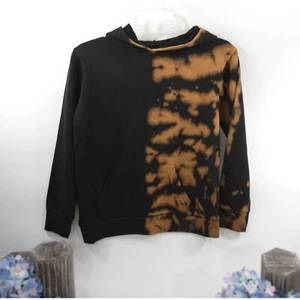 Sudadera con Capucha Vintage Havana Tie Dye Cobre Negra Tejida Grande Usada en Excelente Condición - Imagen 1 de 5