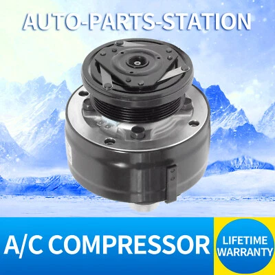 A/C Compressor w/ Clutch Fit for 1990 1991 1992 Chevrolet C2500 CO11169MC-KTC - Image 1 of 4