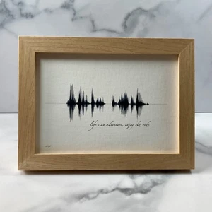 Life's An Adventure, Enjoy The Ride Soundwave Framed Canvas - Home Decor, Art - Picture 1 of 5
