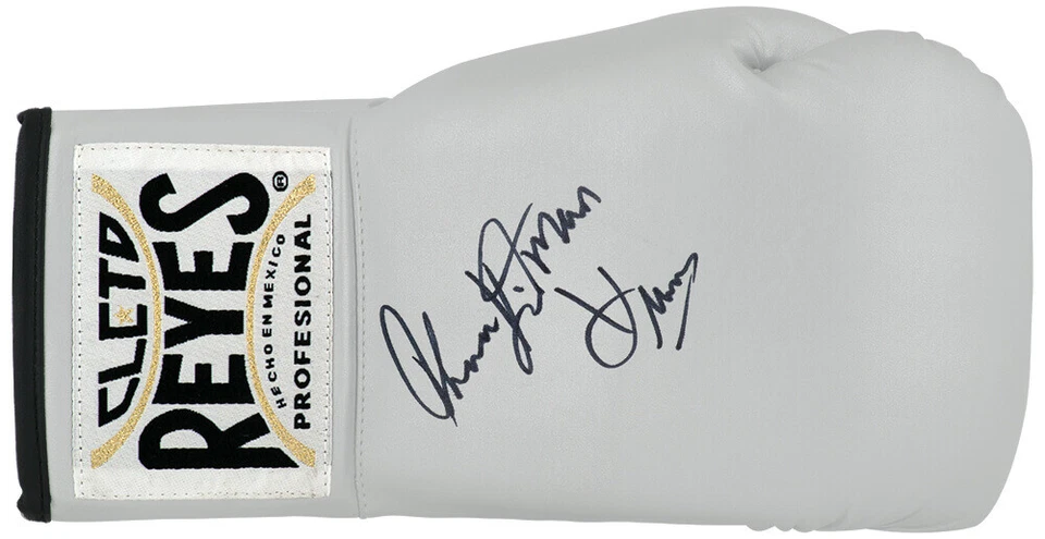 Thomas Hearns Signed Cleto Reyes Silver Boxing Glove w/Hitman - (SCHWARTZ COA) - Image 1 of 1