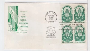 TurtlesTradingPost- World Forestry Congress 1960 FDC #1156 House of Farnam Block - Picture 1 of 1