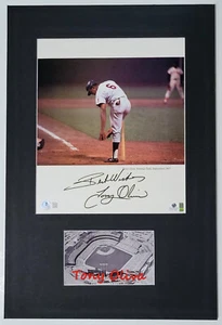 TONY OLIVA signiertes seltenes Foto mattiertes Display mit individuellem Namensschild Zwillinge BAS & GA - Bild 1 von 4