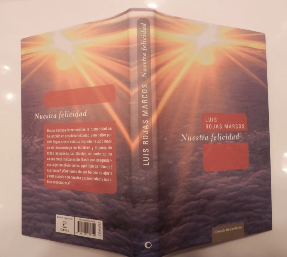 Libro autoayuda NUESTRA FELICIDAD de Luis Rojas Marcos - Imagen 1 de 1