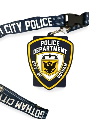 Batman Comic Book Print Multi-Use Lanyard Clear ID Badge Holder - Image 1 of 4