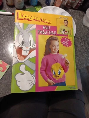 LOONEY TUNES SWEATERS Knit Instructions OUT OF PRINT, HARD TO FIND, LARGE CHARTS - Image 1 of 4